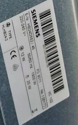 Horno Siemens con vapor