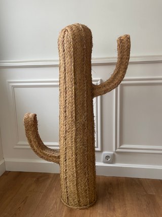 Cactus de rafia decorativo