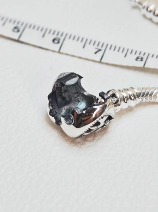 Pulsera Pandora Corazón 19cm Plata S925