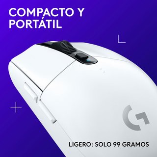 Logitech ratón gaming inalámbrico ligero