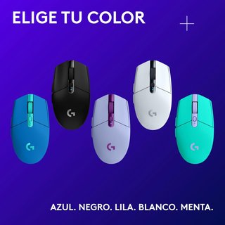 Logitech ratón gaming inalámbrico ligero