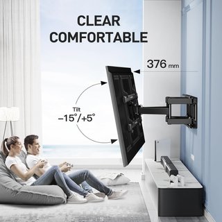 PERLESMITH soporte TV pared articulado robusto