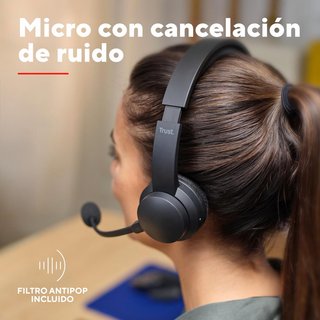 Trust auriculares inalámbricos con cancelación