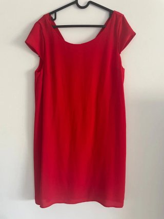Vestido Mango Rojo Estampado