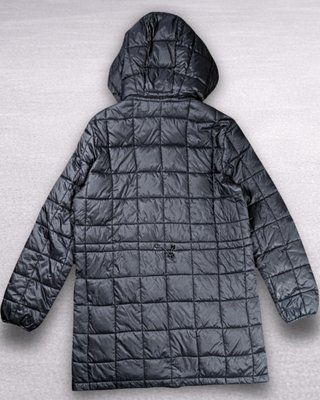 Parka Zara mujer negra acolchada ligera talla S