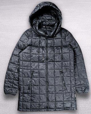 Parka Zara mujer negra acolchada ligera talla S