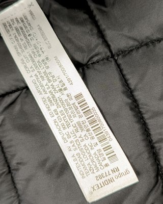 Parka Zara mujer negra acolchada ligera talla S