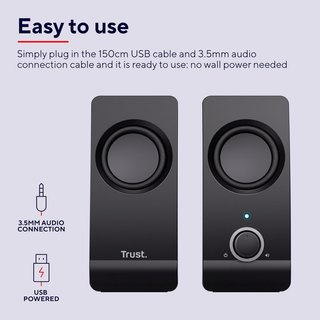 Trust altavoces estéreo usb sonido potente