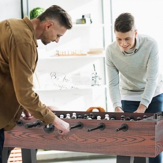 Mesa de Futbolín, Mesa de Futbolín de Tamaño Estándar de 55 pulgadas, Mesa de Futbolín de Tamaño Completo para el Hogar, la Familia y la Sala de Juegos, Fútbol con Juego de Mesa de Futbolín, Inclu...