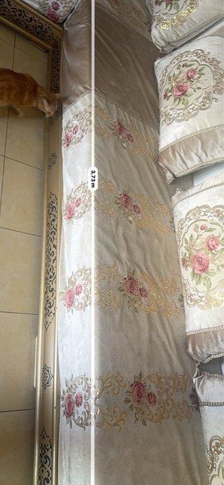 Sofá Marroquí Beige y Dorado
