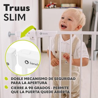 LIONELO rejilla protección puerta bebé ajustable