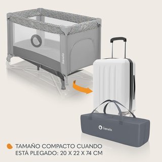 Lionelo cuna de viaje bebé segura transpirable