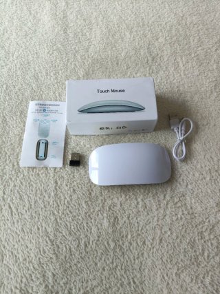 Ratón Táctil Bluetooth Recargable Blanco