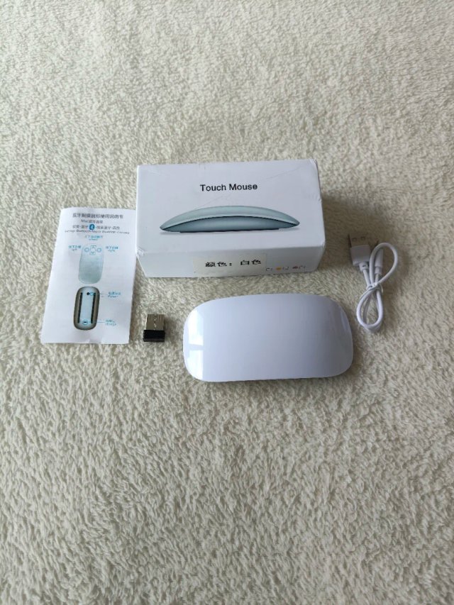 Ratón Táctil Bluetooth Recargable Blanco