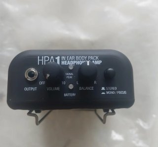 Monitorización In-Ear LD Syst HPA 1 y SHURE SE 215