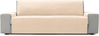 Protector chaise longue chenilla beige suave