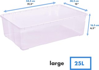 Grizzly cajas transparentes apilables ventiladas