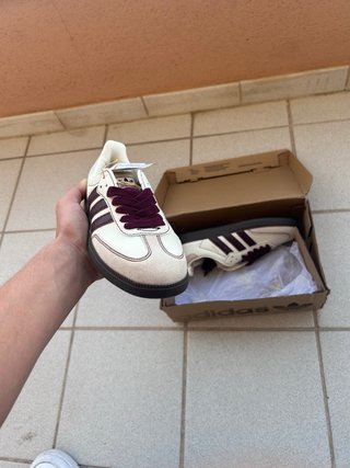 Adidas Samba Beige/Rojo Tinto