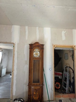 Reloj de pie antiguo madera