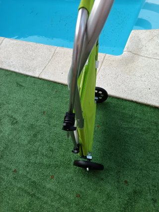 Tumbona de playa/jardín con ruedas