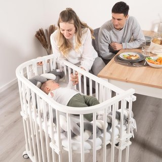 babybay barrera madera natural segura flexible