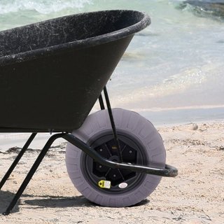 Ruedas de Globo de Playa, Neumáticos de Arena de Reemplazo de 16", Neumáticos de TPU para Carro de Kayak, Carro de Canoa y Carro con Bomba de Aire Gratis, Paquete de 2