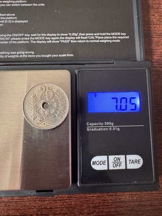 Moneda 25 Céntimos 1934