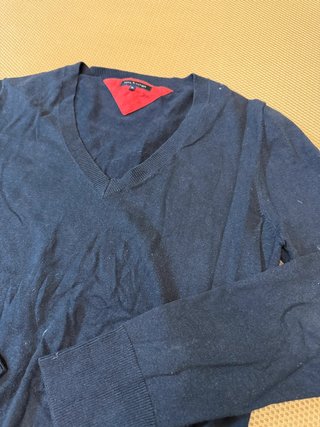 Jersey Tommy Hilfiger Azul Marino Cuello Pico
