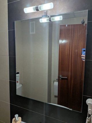 Mueble baño 4 cajones madera y blanco