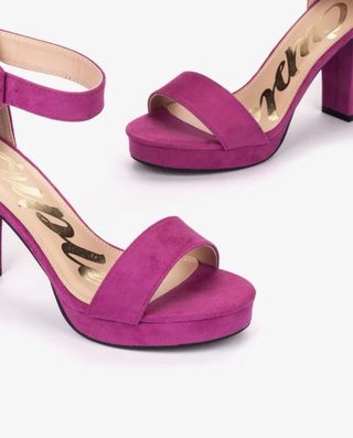 Sandalias Cuplé Ultrasuede Fucsia