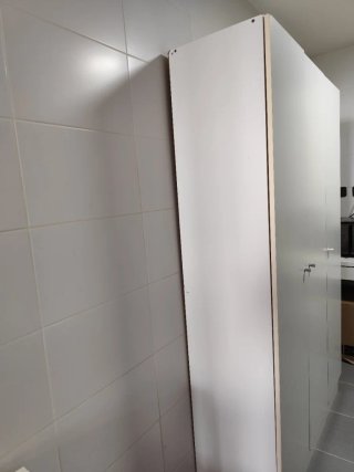 Armario despensa 3 puertas blanco