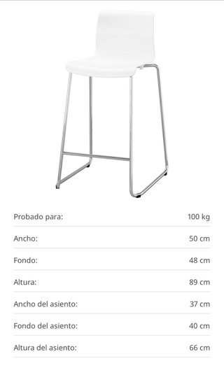 2 Taburetes IKEA GLENN