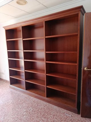 Librería clásica madera gran calidad