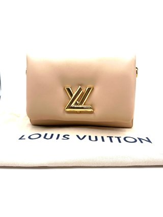 Louis Vuitton Twist Padded Beige Cuero Dorado