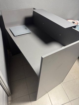 Mostrador Recepción Metal Gris