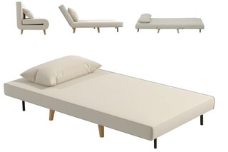 Sofá Cama Individual HOMCOM Beige