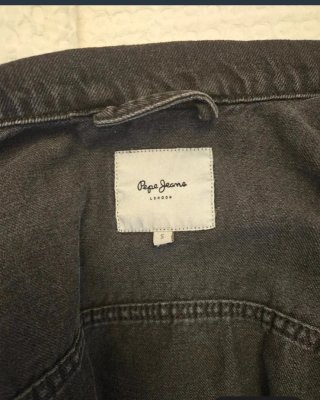 Chaqueta vaquera hombre negra