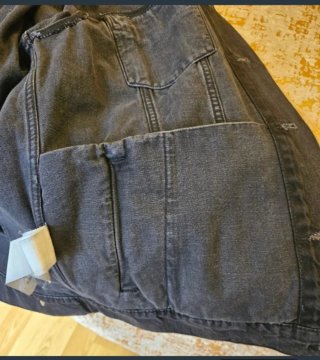 Chaqueta vaquera hombre negra