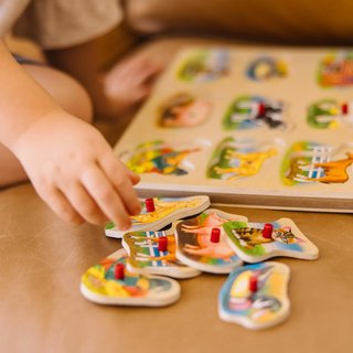 Melissa & Doug puzzle madera animales granja