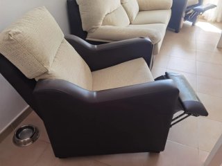 Conjunto de sofá y sillones relax