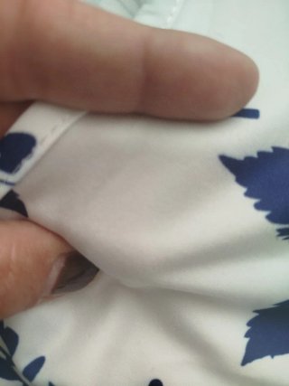Vestido blanco flores azules talla 40