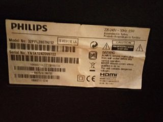 Televisor HD Philips 32" Negro