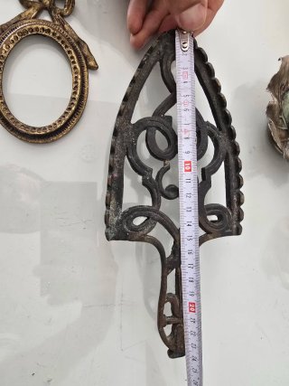 Lote Antigüedades Latón Ciervos y Candelabro