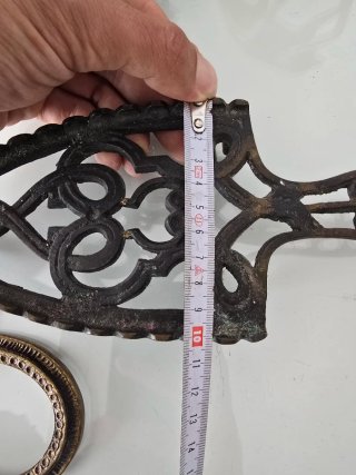 Lote Antigüedades Latón Ciervos y Candelabro