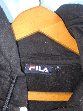 Chaqueta Fila cremallera gris y negra