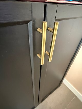 Estantería IKEA Billy Negra con Puertas