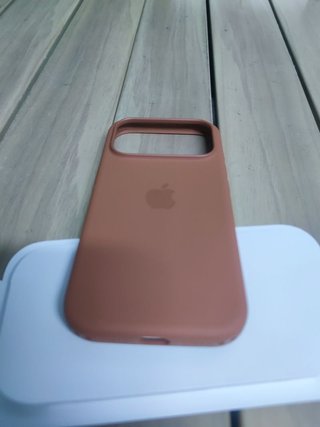 Funda de silicona con MagSafe para el iPhone 17 Pro — Terracota