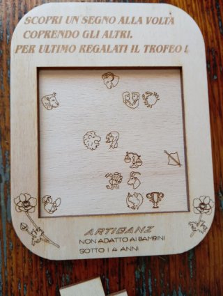 Rompicapo Zodiacale in Legno