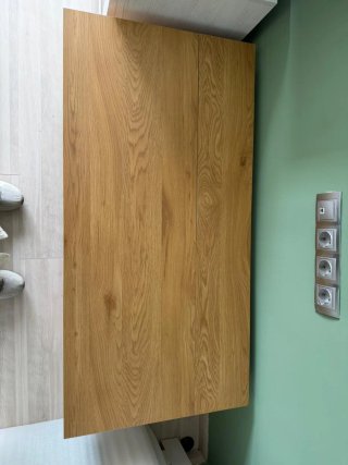 Mesa de centro elevable madera y metal