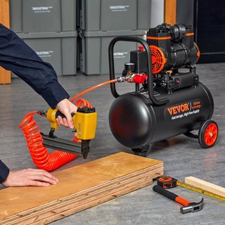 Compresor de Aire 18.2 L 900W 2.2 CFM@ 90PSI 70 dB Ultra Silencioso Sin Aceite